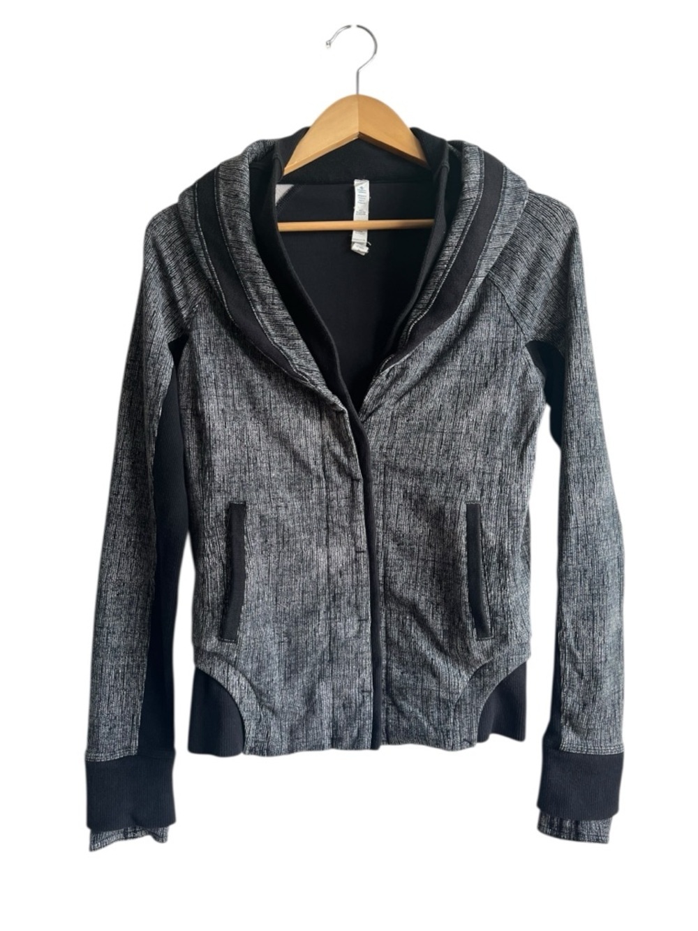 Lululemon To Class Jacket Black Dune Size 4 Stretch French Terry - Picture 4 of 16